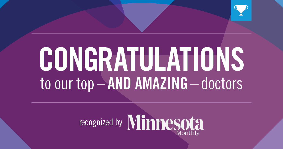 Children’s Minnesota physicians recognized as Top Doctors by Minnesota
