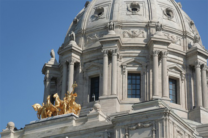 Minnesota State Capitol Dome, Government Building Exterior Detail, St. Paul
