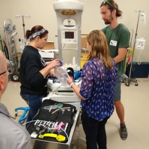 Emergency room doctors and clinicians participate in simulation training at Children's Minnesota.