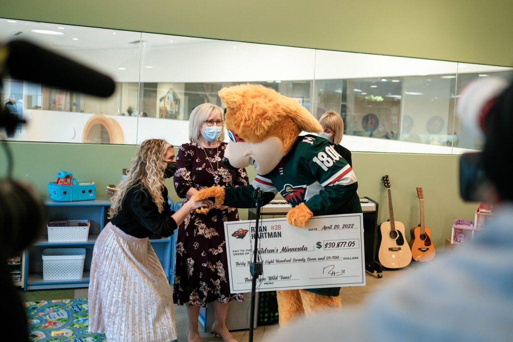Wild's Ryan Hartman gives fan donations for NHL fine to Children's